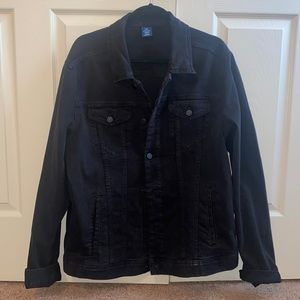 Black jean jacket.